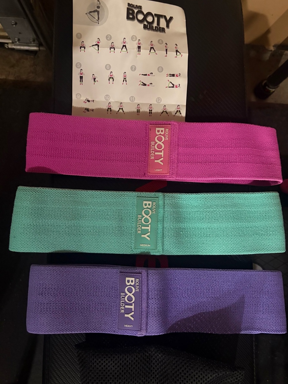 Kids Resistance Bands Set - Pink, Teal, Purple